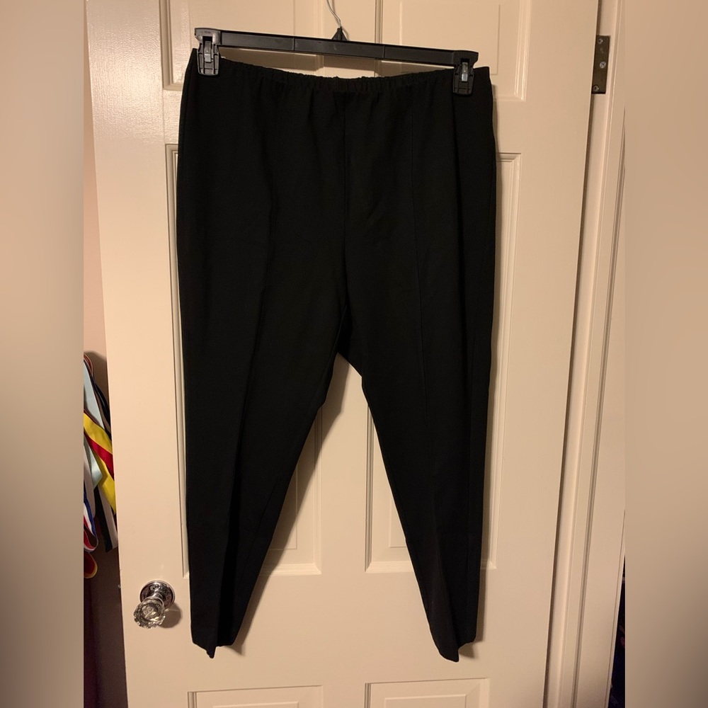 J JILL Petites PONTE LEGGINGS Black Pull on Stretchy Dress Pants Size XL